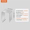 C-Shaped Lucite Clear Side Table Acrylic End Table for Living Room & Study